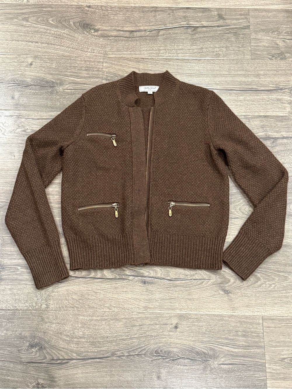 Bobby Jones Women's Chocolate Brown Merino Knit Sweater Size M